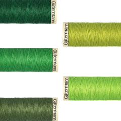 Gütermann Sew All Thread- Green Envy Bundle- Pack Of 5 - Pound A Metre