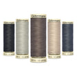Pound A Metre Pack Of 5 x 100m Gütermann Sew All Thread- Shades of Grey Bundle- Pack Of 5
