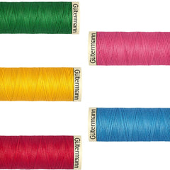 Gütermann Sew All Thread- Tropical Bundle- Pack Of 5 - Pound A Metre