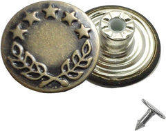 Hammer On Jeans Buttons- (3 Colours Available) (Pack Of 3) - Pound A Metre