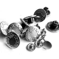 Hammer On Jeans Buttons- (3 Colours Available) (Pack Of 3) - Pound A Metre