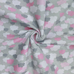 High Quality Brushed Cotton - Colourful Clouds - 60" Wide - Pound A Metre