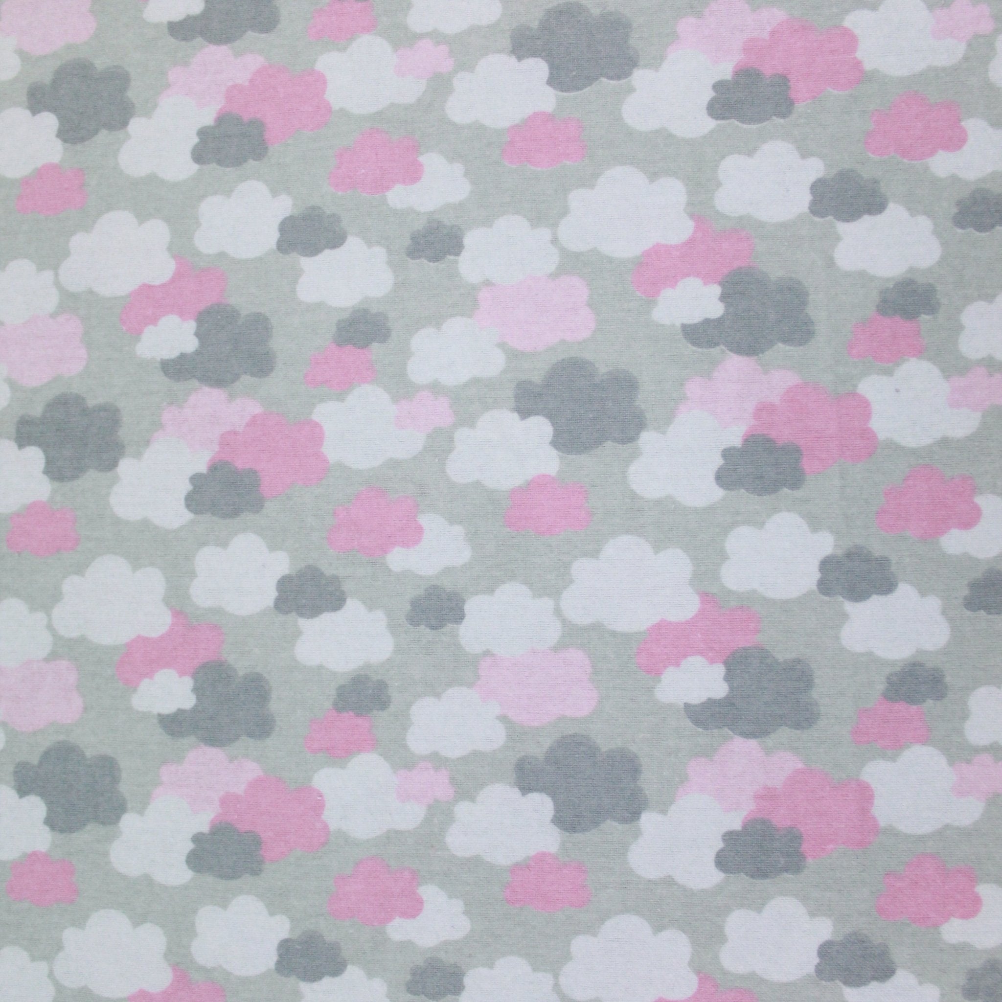 High Quality Brushed Cotton - Colourful Clouds - 60" Wide - Pound A Metre