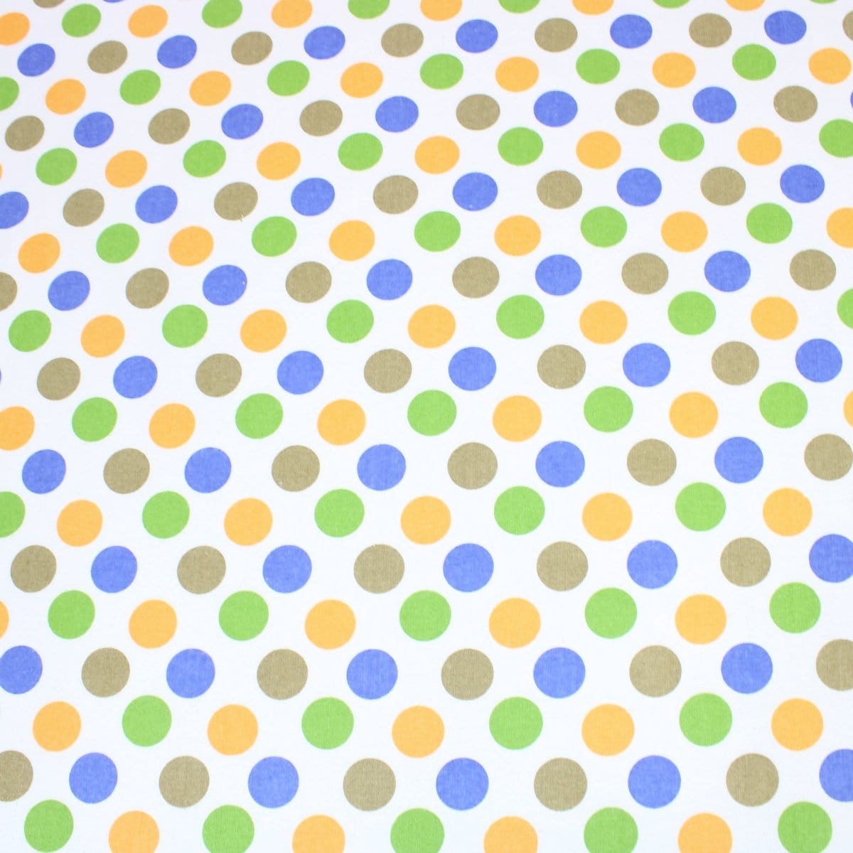 Pound A Metre Full Metre High Quality Brushed Cotton - Colourful Spots - 60" Wide