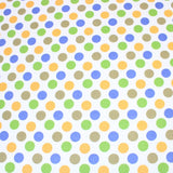 Pound A Metre Full Metre High Quality Brushed Cotton - Colourful Spots - 60" Wide