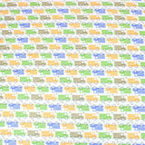 Pound A Metre Full Metre High Quality Brushed Cotton - Colourful Trucks - 60" Wide