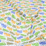 Pound A Metre Full Metre High Quality Brushed Cotton - Colourful Trucks - 60" Wide