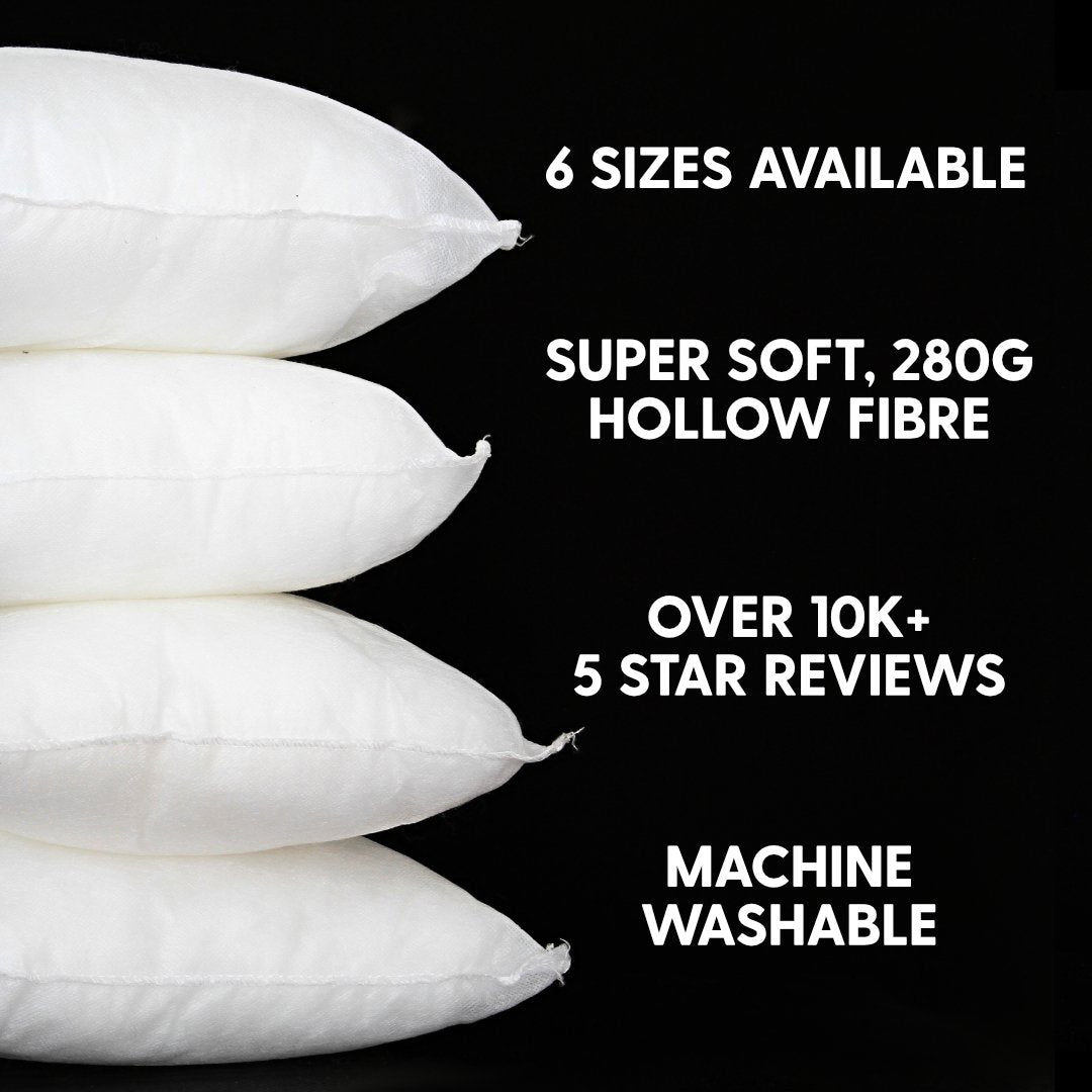Hollowfibre Cushion Inserts/ Pads- 6 Sizes Available - Pound A Metre