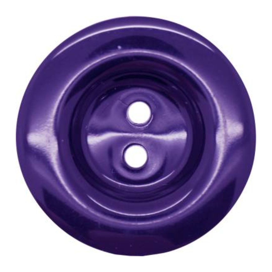 Italian 2 Hole Chunky Button- 15mm (Pack of 5) (14 Colours Available) - Pound A Metre