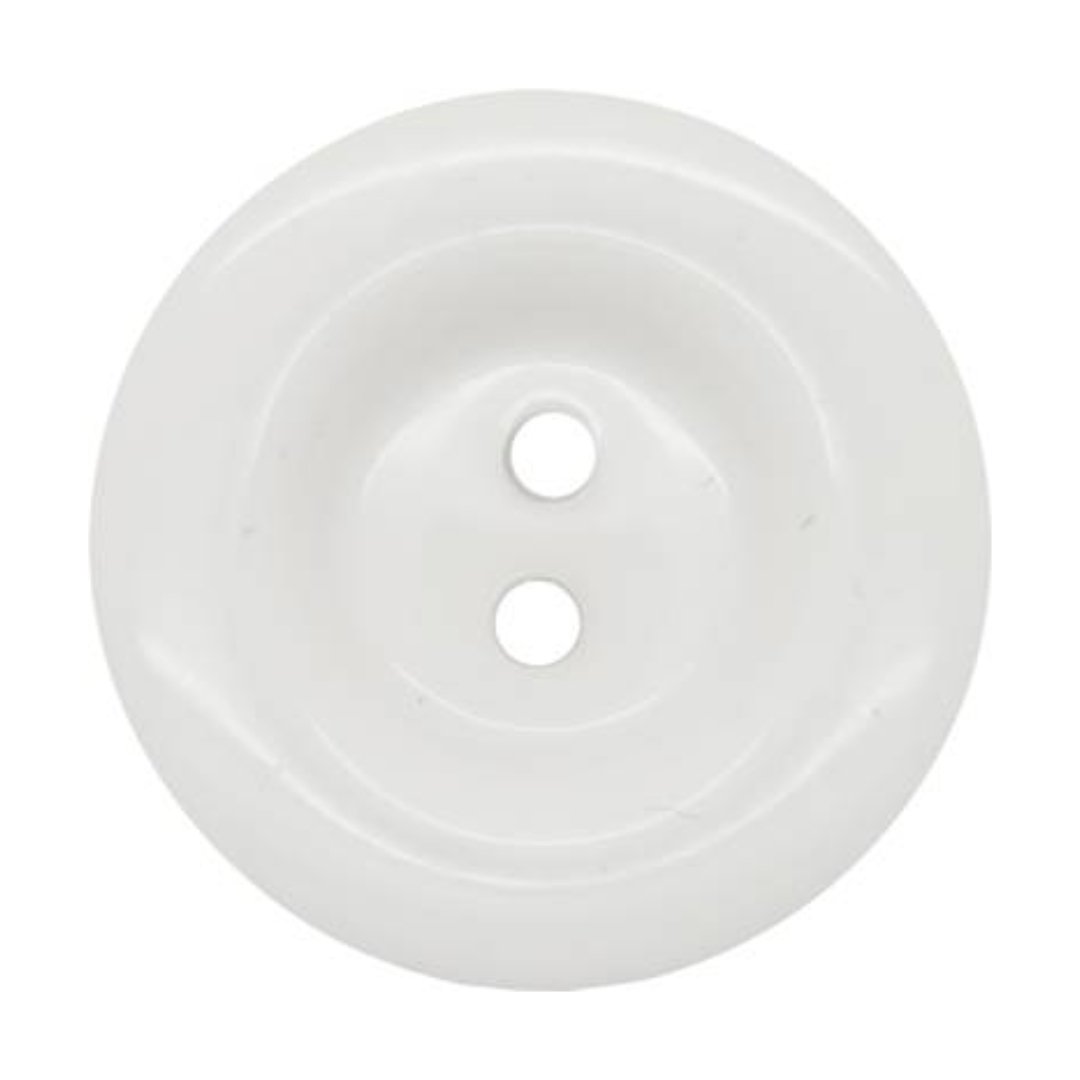 Italian 2 Hole Chunky Button- 15mm (Pack of 5) (14 Colours Available) - Pound A Metre