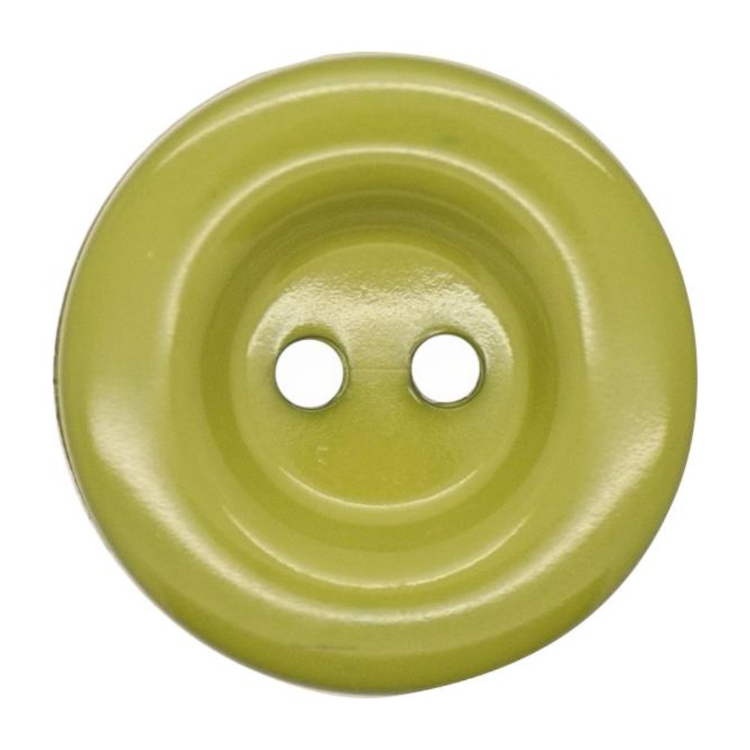Italian 2 Hole Chunky Button- 15mm (Pack of 5) (14 Colours Available) - Pound A Metre