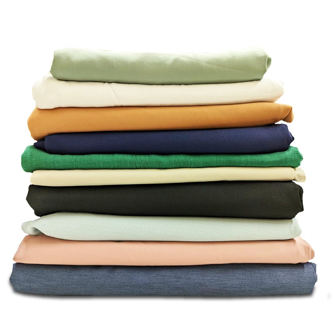 Lucky Dip Box- 30 Metres Plain Fabric Bundle - Pound A Metre