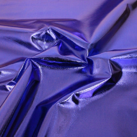 Pound A Metre 1 Metres Luxury Aurora Foil Tricot Lame 45" Wide Royal Blue