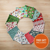Pound A Metre 13 Piece Bundle Mega Variety Festive Bundle- 13 x Fat Quarters- 100% Premium Quilting Cotton