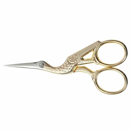 Milward Embroidery Scissors Gold Stork 3.5"/9cm - Pound A Metre