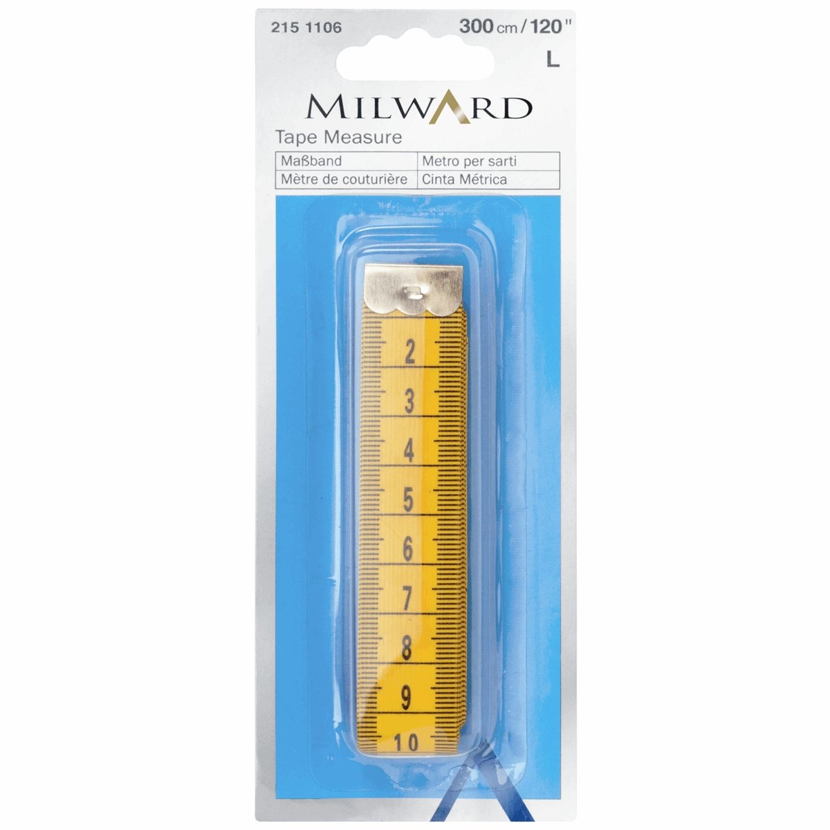 Milward Measure Tape Extra Long 300cm (120") - Classic Yellow - Pound A Metre