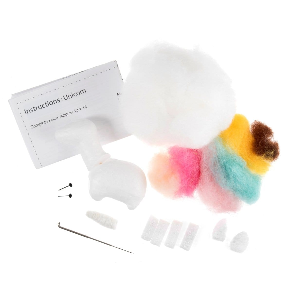 Pound A Metre Per Pack Needle Felting Kit: Unicorn