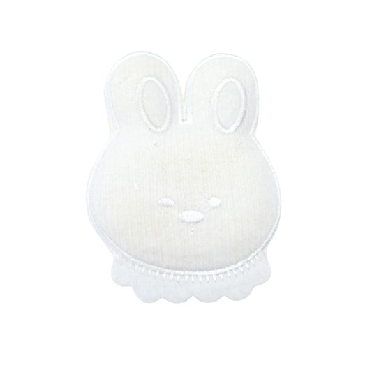 Padded Fabric Motif - Iron Or Sew On Badges - White Bunny - Pound A Metre