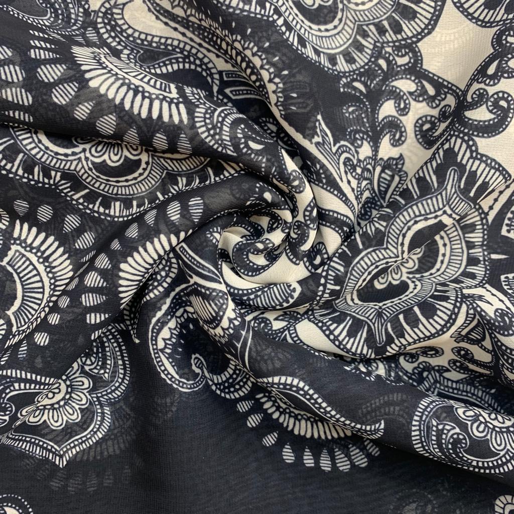 Panel Printed Floral Georgette - 60" Wide (32F) - Pound A Metre