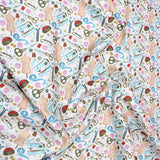 Per Metre Digitally Printed 100% Cotton- 45" Wide (Sewing Frenzy) - Pound A Metre