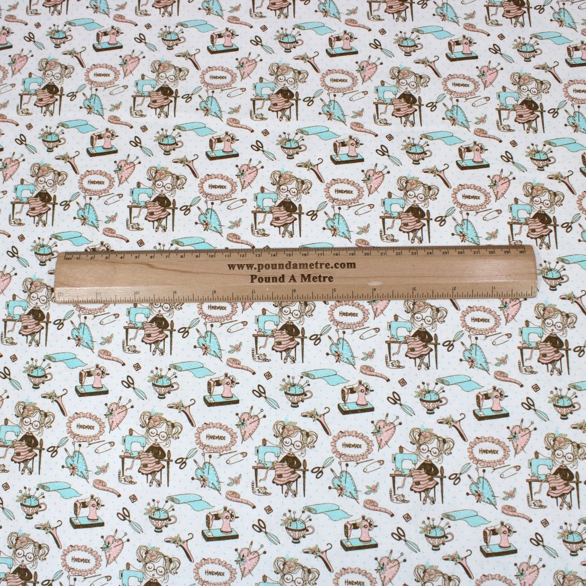 Per Metre Digitally Printed 100% Cotton- 45" Wide (Sewing Room) - Pound A Metre