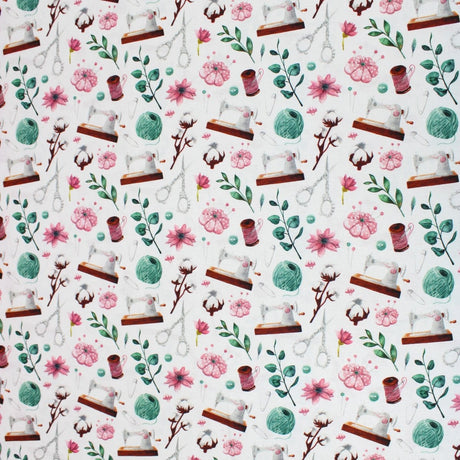Per Metre Digitally Printed 100% Cotton- 45" Wide (Spring Sewing) - Pound A Metre