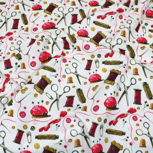 Per Metre Digitally Printed 100% Cotton- 45" Wide (Vibrant Sewing) - Pound A Metre