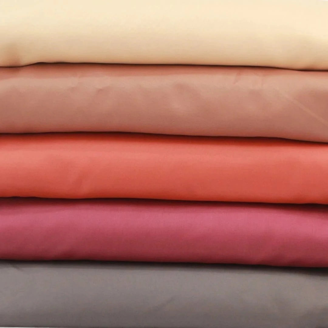 Pound A Metre Plain Tafetta Bundle - 15 Metres, 5 Assorted Colours