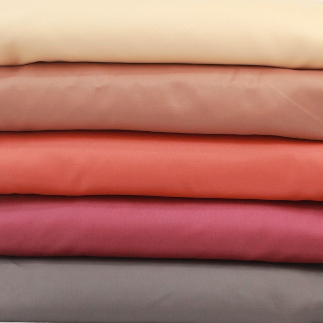 Plain Taffeta Bundle - 15 Metres, 5 Assorted Colours - Pound A Metre