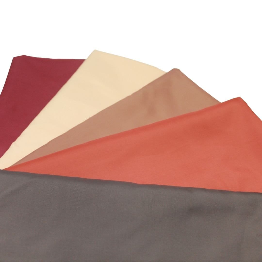 Pound A Metre Plain Taffeta Bundle - 15 Metres, 5 Assorted Colours