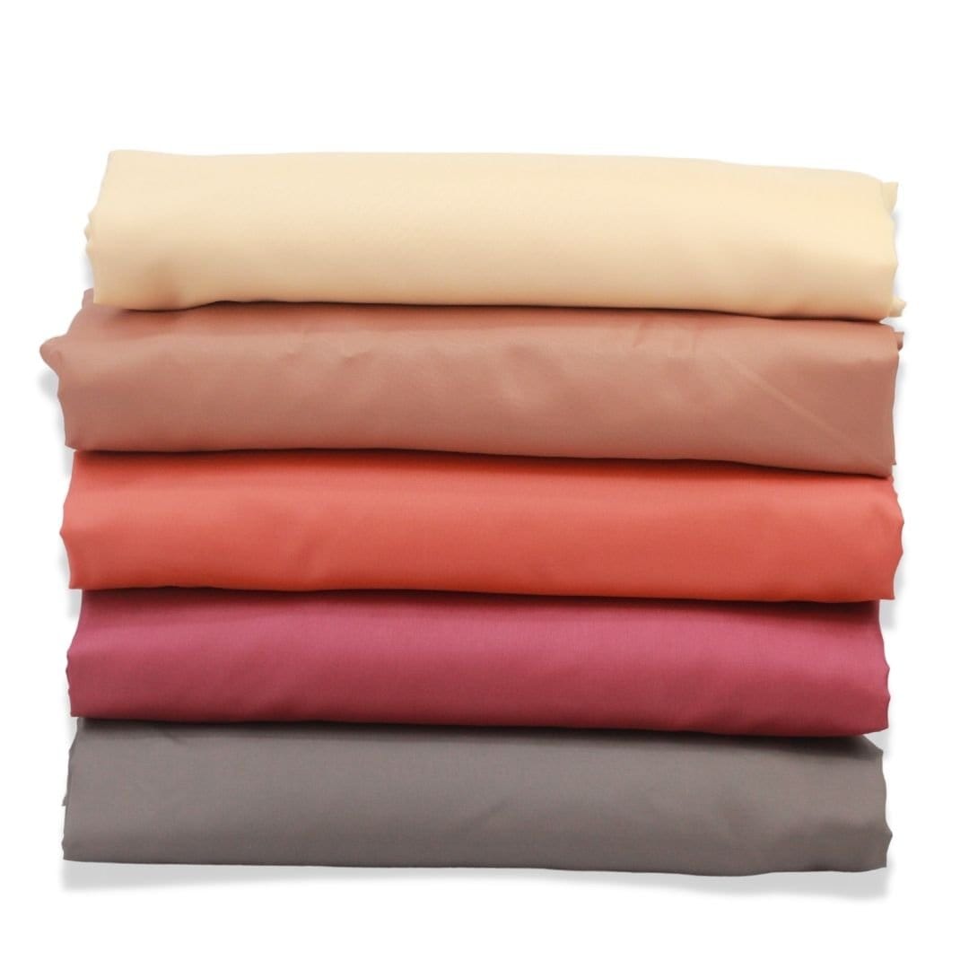 Pound A Metre Plain Taffeta Bundle - 15 Metres, 5 Assorted Colours