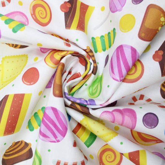 Premium 100% Cotton 'Dessert Factory' 44" Wide - Pound A Metre