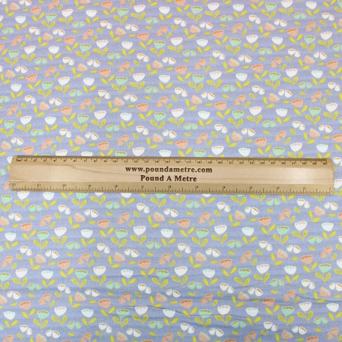 Premium 100% Floral Quilting Cotton - Floral Melody - 44" Wide Dusky Lilac - Pound A Metre