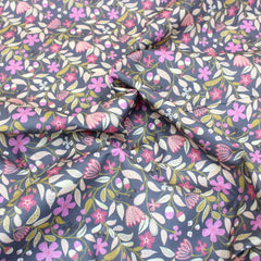 Premium 100% Floral Quilting Cotton - Floral Melody - 44" Wide Pink - Pound A Metre