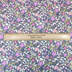 Premium 100% Floral Quilting Cotton - Floral Melody - 44" Wide Pink - Pound A Metre