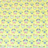 Premium 100% Floral Quilting Cotton - Flower - 44" Wide Lime - Pound A Metre