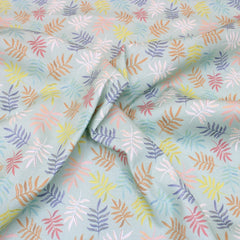 Premium 100% Floral Quilting Cotton - Leaf Melody - 44" Wide Pale Mint - Pound A Metre