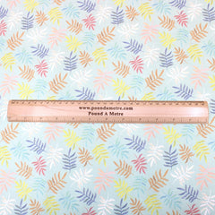 Premium 100% Floral Quilting Cotton - Leaf Melody - 44" Wide Pale Mint - Pound A Metre