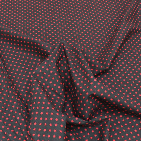 Pound A Metre Full Metre Premium 100% Quilting Cotton 45’ Wide Red Star