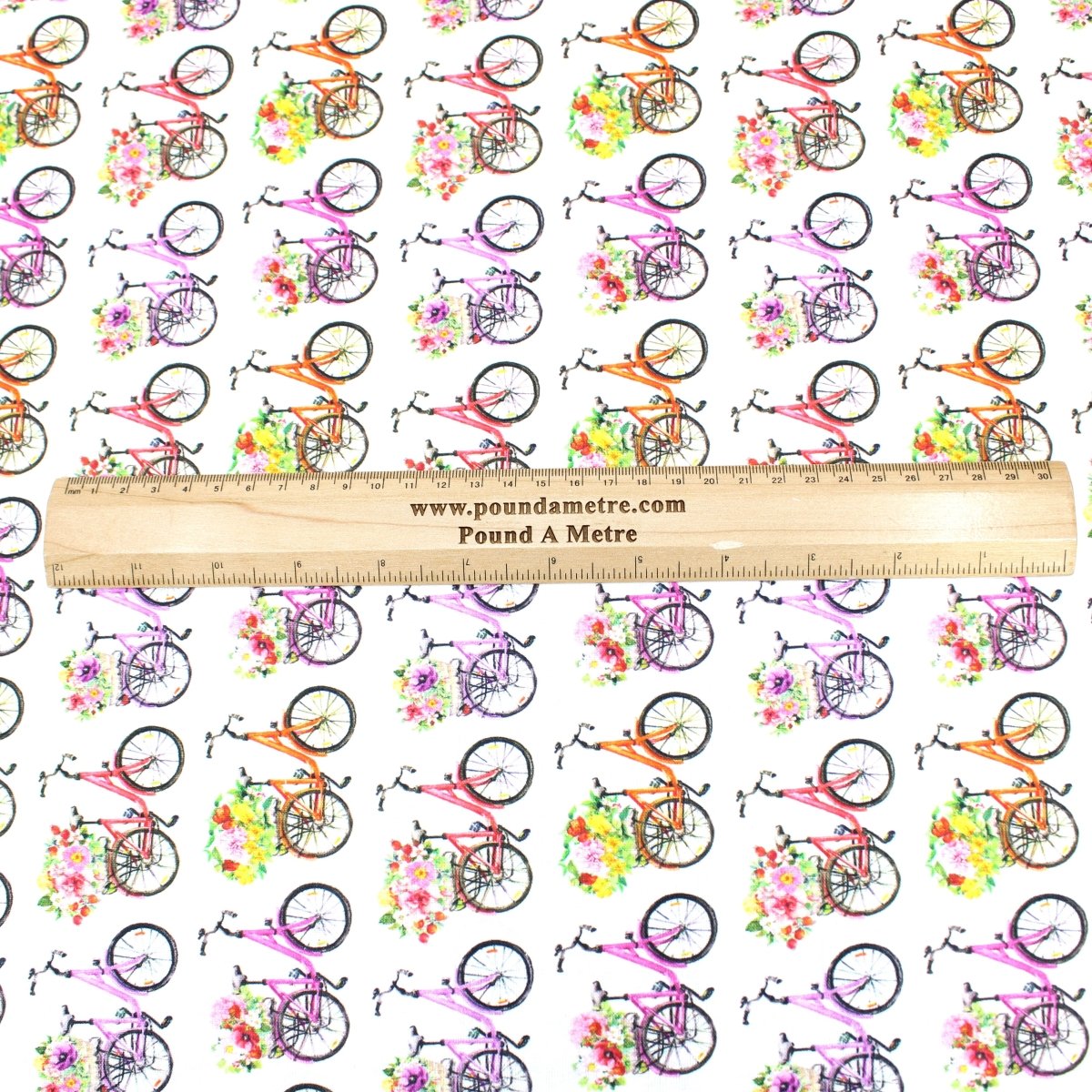 Premium 100% Quilting Cotton 45’ Wide Vintage Bicycles - Pound A Metre