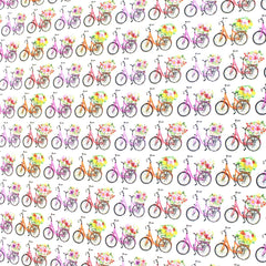 Premium 100% Quilting Cotton 45’ Wide Vintage Bicycles - Pound A Metre