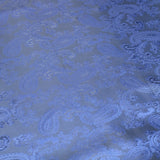 Pound A Metre Full Metre / Blue Premium Luxury Thai Silk Jacquard Lining 60" Wide - Variations Available