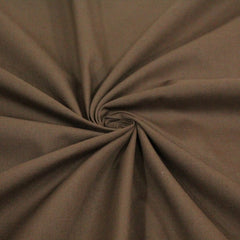 Premium Plain Polycotton Fabric 45- 20 Colours Available Full Metre / Brown