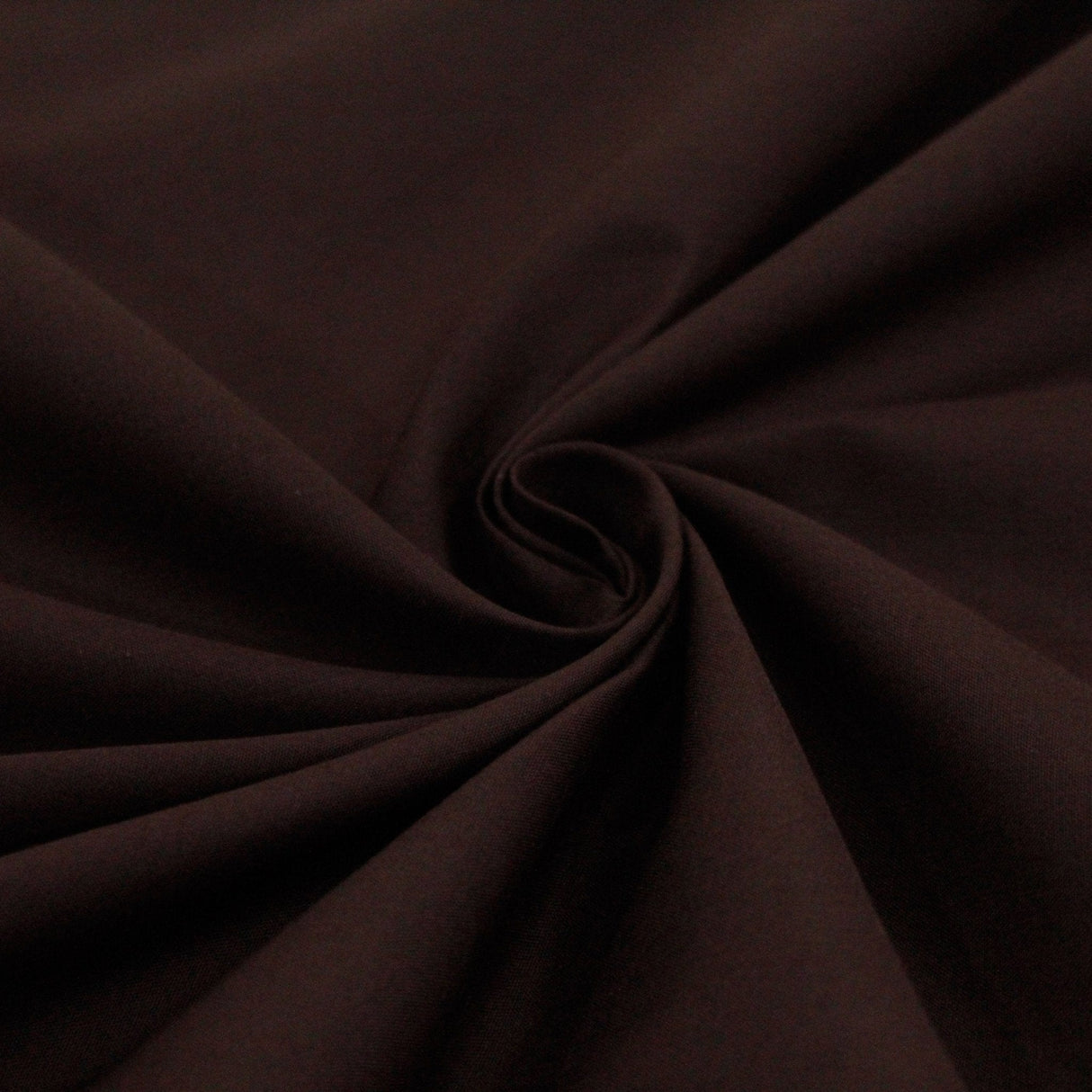 Pound A Metre Chocolate Brown / Full Metre Premium Plain Polycotton Fabric, 60° Washable, 45"- 20 Colours Available