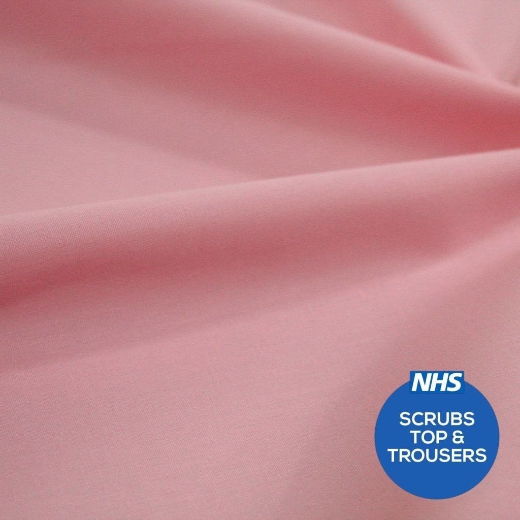 Pound A Metre Premium Plain Polycotton Fabric, 60° Washable, 45"- 20 Colours Available