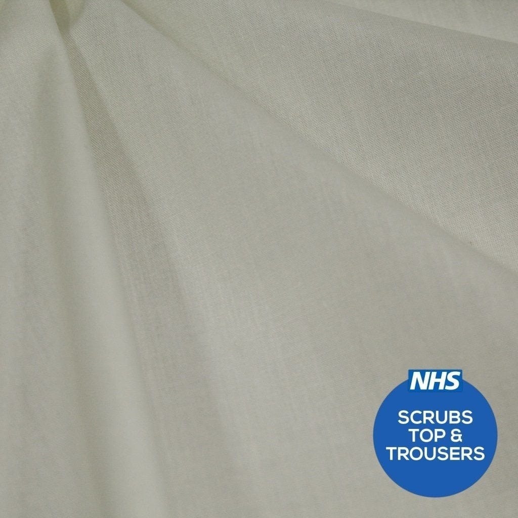 Pound A Metre Premium Plain Polycotton Fabric, 60° Washable, 45"- 20 Colours Available