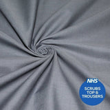 Pound A Metre Dark Grey / Full Metre Premium Plain Polycotton Fabric, 60° Washable, 45"- 20 Colours Available