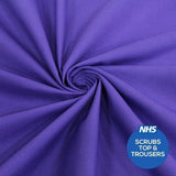 Pound A Metre Purple / Full Metre Premium Plain Polycotton Fabric, 60° Washable, 45"- 20 Colours Available