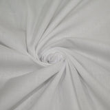 Pound A Metre White / Full Metre Premium Plain Polycotton Fabric, 60° Washable, 45"- 20 Colours Available