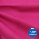 Premium Plain Polycotton Fabric, 60° Washable, 45"- 20 Colours Available - Pound A Metre